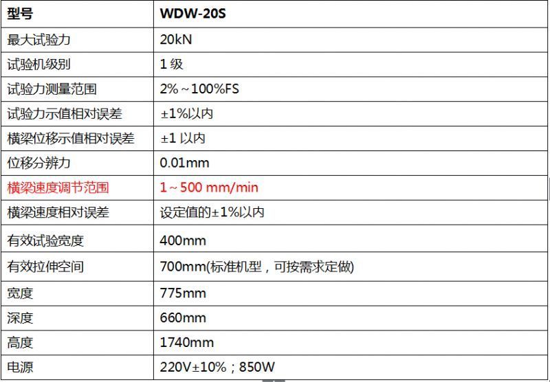 20KN數顯式電子萬能試驗機